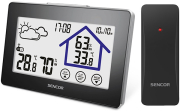 sencor sws 2999 color weather station with wireless temperature and humidity sensor photo