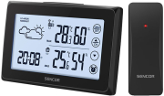 sencor sws 2850 color weather station with wireless temperature and humidity sensor photo