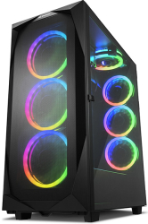 case sharkoon rev 300 atx case black photo