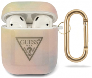 guess case td gold triangle 01 for apple airpods gen 1 apple airpods gen 2 pink guaca2tpumcgg01 photo