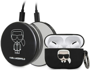 karl lagerfeld cover iconic bundle for apple airpods pro powerbank 2000 ma black klbppboapk photo