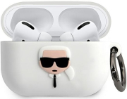 karl lagerfeld cover karl head for apple airpods pro white klacapsilglwh photo