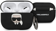 karl lagerfeld tpu cover head for apple airpods pro black klacapsilglbk photo