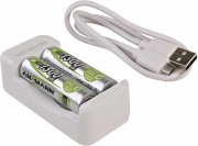 ansmann charger basic ii incl 2 x aa 1300mah akku 1001 0119 01 photo