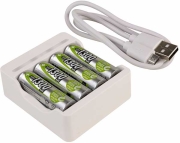 ansmann charger basic iv incl 4 x aa 1300mah akku 1001 0120 01 photo