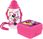 disney set bottle 500ml and lunch box minnie mouse photo