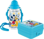 disney set mickey mouse bottle 500 ml and lunch box photo