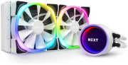 nzxt kraken x53 rgb water cooling white 240mm illuminated fans and pump photo