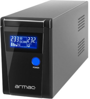 armac pure sine wave office 650va lcd 2x french outlets metal case ups photo