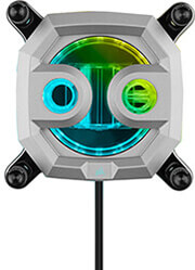 corsair cx 9010017 ww hydro x series xc7 rgb pro cpu water block 1700 1200 115x am5 am4 silver photo