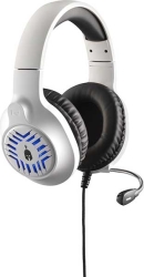 spartan gear medusa wired headset white black photo