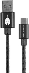 spartan gear double sided usb cable type c 2m black photo