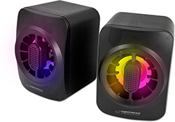 esperanza egs104 usb speakers 20 led rainbow sakara photo