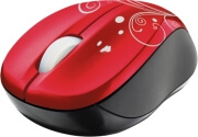 trust 17355 vivy wireless mini mouse red swirls photo
