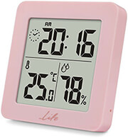 life princess hygrometer thermometer with clock pink photo