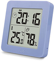 life superhero hygrometer thermometer with clock blue photo