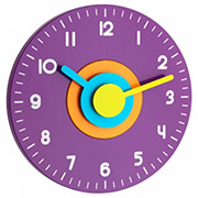 tfa 60301511 design wall clock purple photo