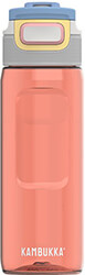 kambukka elton bpa free tritan renew water bottle with 3in1 snapclean 750ml wild flamingo photo