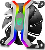 deepcool mf120s all in one aluminium alloy frameless rgb case fan set photo deepcool mf120s all in one aluminium alloy frameless rgb case fan set photo