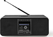 nedis rdin5005bk internet radio 42 w dab fm bluetooth remote control black silver photo