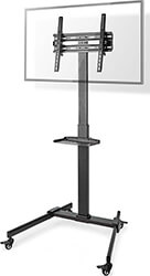 nedis tvsm5100bk tv floor stand 32 55 maximum supported screen weight 35kg steel black photo