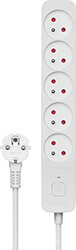 savio lz 09 power strip 5 sockets 3m surge protection photo