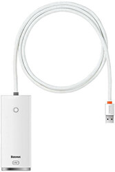 baseus lite series hub 4x usb 30 type c 1m white photo