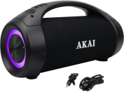 akai abts 55 portable 20 bluetooth 50 ipx5 tws speaker 50w with led usb fm aux photo