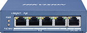 hikvision ds 3e0505p e m switch 4 port 1uplink 35w unmanaged photo