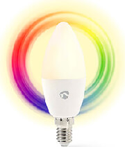 nedis wifilrc10e14 smartlife full colour led bulb e14 470lm 49w rgb warm to cool white candle photo