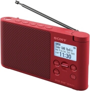 sony xdr s41dr portable dab dab radio red photo