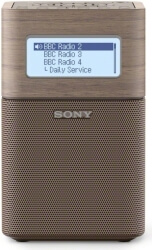 sony xdr v1btdt portable dab dab clock radio with bluetooth brown photo