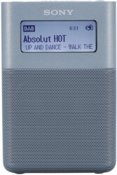 sony xdr v20dl portable dab dab clock radio blue photo