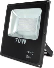 forever led fixture slim smd flood 70w 6000k black housing photo