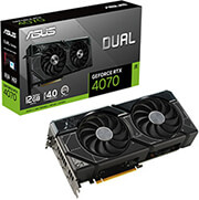 vga asus nvidia gf rtx 4070 dual 12gb dlss 3 pci e retail photo