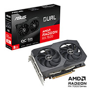 vga asus amd radeon rx7600 dual o8g v2 8gb gddr6 retail photo