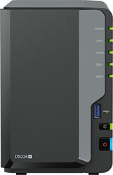 synology disk station ds224 2 bay nas black photo