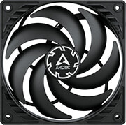 arctic p12 slim pwm pst case fan 120mm 4pin black black photo