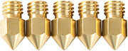creality04mm brass nozzle kit x5 pcs of 6x13mm international brass nozzles photo