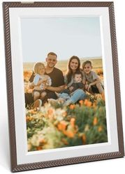 arzopa 101 digital photo frame brown d10 br