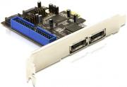 delock 89143 pci express controller card 2x sata 1x ide photo