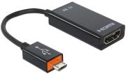 delock 65468 adapter slimport mydp male to hdmi female usb micro b female photo