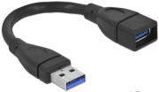 delock 82776 extension cable usb 30 a a 15cm male female photo