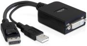 delock 61855 adapter displayport 20pin usb20 to dvi 24 5 photo