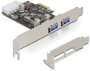 delock 89243 2 x usb 30 pci express card photo