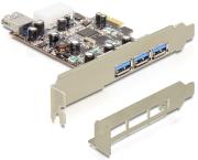 delock 89281 3 x external 1 x internal usb 30 pci express card photo