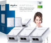 devolo dlan 500 duo network kit 3 adapters photo