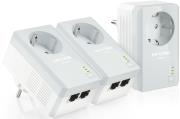 tp link tl pa4020pt kit av500 pass through powerline adapter with 2 ethernet ports 3 pack kit photo
