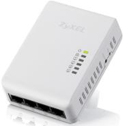 zyxel pla4225 500mbps powerline 4 port gigabit switch photo