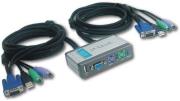 d link dkvm 2ku mini kvm switch kit with usb port for 2pcs photo